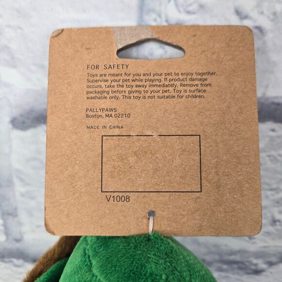 NWT Pallypaws St Paddy's Day Dog Toy Irish Derby Hat Shamrock Bowtie 13 inch - Picture 10 of 10